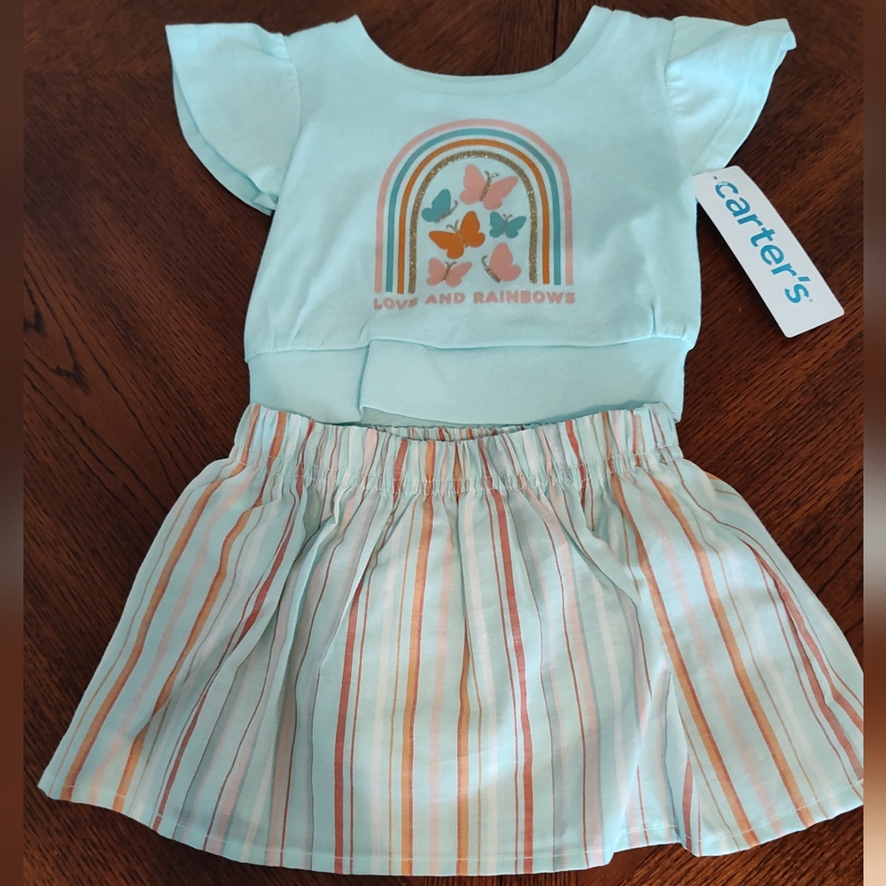 New 2pc. Carter's top with scooter